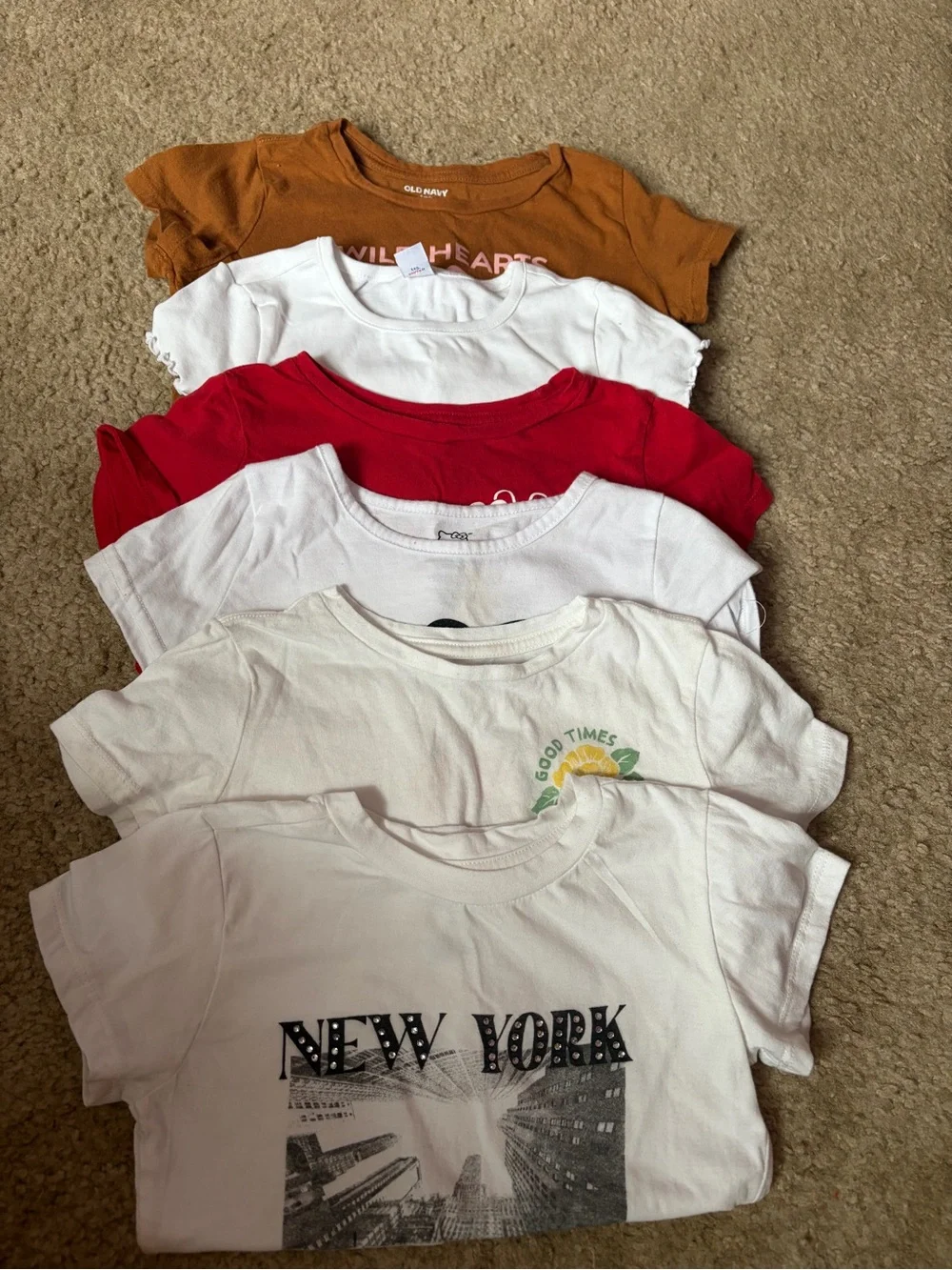 Lot of girls size 6-8 shirts